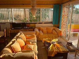 The lounge area