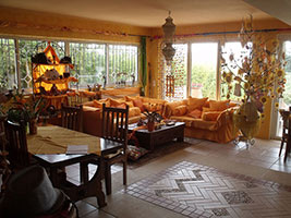 View of the lounge from the stairs
